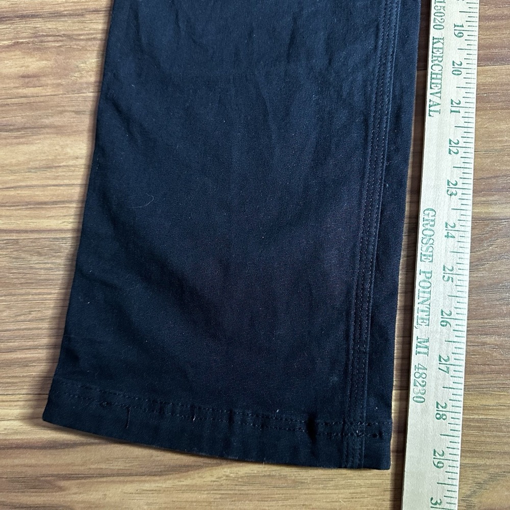 Duluth Trading Flex Fire Hose Pants Mens 32x30 Black Canvas Workwear Chino - Picture 4 of 13